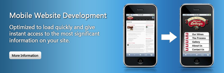 Mobile website design