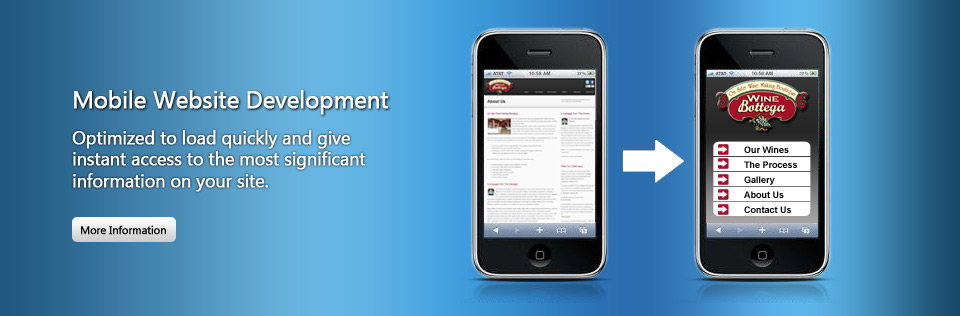 Mobile website design